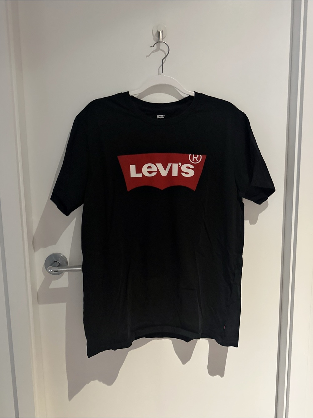 Levi's Black Short Sleeve Tee with Red Logo